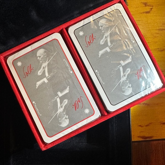 Montblanc Sir Georg Solti Ballpoint pen and Bridge Playing Cards NIB - Picture 11 of 16